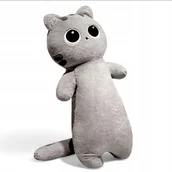 Maskotki i pluszaki - Szary kot ogromny pluszowy przyjaciel 70 cm - miniaturka - grafika 1