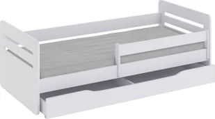 Elior Łóżko dla dziecka z materacem Candy 2X 80x140 - białe - Łóżka dla dzieci i młodzieży - miniaturka - grafika 1