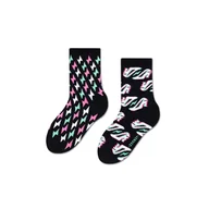 Skarpetki dla dzieci - Kolorowe skarpetki w szpilki i błyskawice r.30-35 - mixTURY Na szpilkach - miniaturka - grafika 1