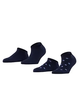 ESPRIT Kobiety Skarpety do trampek Mesh Dot 2-Pack W SN Bawełna krótkie z wzorem 2 Pak, Fioletowy (Plum 6130), 35-38 - Skarpetki damskie - miniaturka - grafika 1