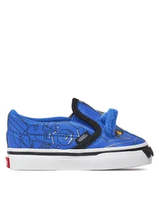 Vans Tenisówki Slip-On V Cyber Wolf VN000BVDY311 Szary - Buty dla dziewczynek - miniaturka - grafika 1