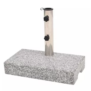 vidaXL Prostokątna podstawa pod parasol, granitowa, 25 kg 43725 - Parasole ogrodowe - miniaturka - grafika 1