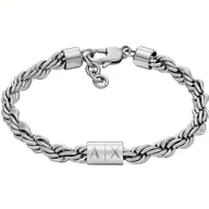 Bransolety męskie - Bransoletka Męska Armani Exchange AXG0123040 Stal nierdzewna - miniaturka - grafika 1