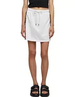 Spódnice - Urban Classics Damska spódnica damska Track Skirt, biały (Wht/Blk/Wht 00863), S - miniaturka - grafika 1