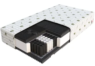 Materac kieszeniowy NOIR Profilowany materac kieszeniowy - 200 x 200 - H4 twardy / H3 średnio twardy - 23 cm - Materace - miniaturka - grafika 1