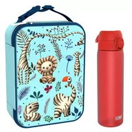 Lunch boxy - Zestaw Śniadaniowy Do Przedszkola Ion8 Zebra Fan 3: Lunchbag I8Lbbzebfan I Butelka Ion8 I8Rf500Red - miniaturka - grafika 1