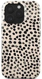 Burga Etui Almond Latte Tough Magnetic do iPhone 16 Pro Max, beżowe z czarnymi kropkami - Etui i futerały do telefonów - miniaturka - grafika 1