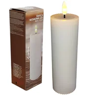Świece - ŚWIECA WOSKOWA LED ŚWIECZKA NA BATERIE OZDOBA Z EFEKTEM PŁOMIENIA 15 CM - miniaturka - grafika 1