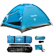 Namioty - Namiot kempingowy 2 osobowy 200x140x100 cm UPF50+ Captain Mike - miniaturka - grafika 1