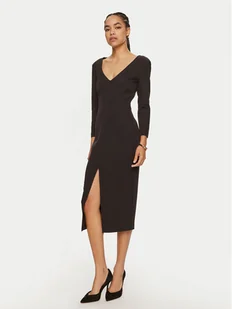 ACCESS FASHION Sukienka koktajlowa 44-3329-468 Czarny Slim Fit - Sukienki - miniaturka - grafika 1