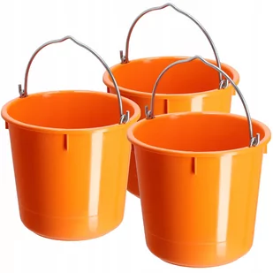 Wiadro budowlane Kanan 12L, pomarańczowe 3 szt. - Wiadra i kastry budowlane - miniaturka - grafika 1