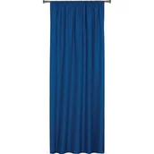 Zasłony - Zasłona z taśmą OXFORD 140 x 260 cm granatowy - miniaturka - grafika 1