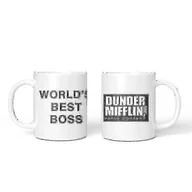 Herbata - 1szt Kubek Funny World's Best Boss Coffee Mug Ceramiczna herbata / mleko / kakao Kubek Wyjątkowy prezent biurowy - miniaturka - grafika 1