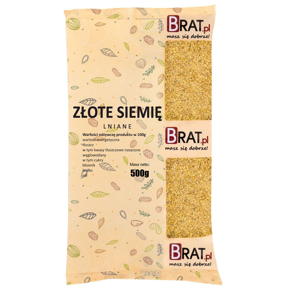 Złote siemię lniane 500g