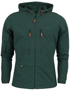 Kurtka Męska Softshell Alpinus Pourri z Kapturem Wodoodporna Ciepła XL