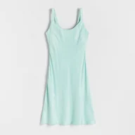 Sukienki - Reserved - Sukienka z wiskozy - jasnoturkusowy - miniaturka - grafika 1