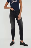 Spodnie damskie - Armani Exchange jeansy damskie kolor szary - miniaturka - grafika 1