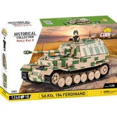 Klocki - COBI 2583 CZOŁG SD.KFZ.184 FERDINAND WOJSKOWY 1 FIGURKA 1268 EL - miniaturka - grafika 1