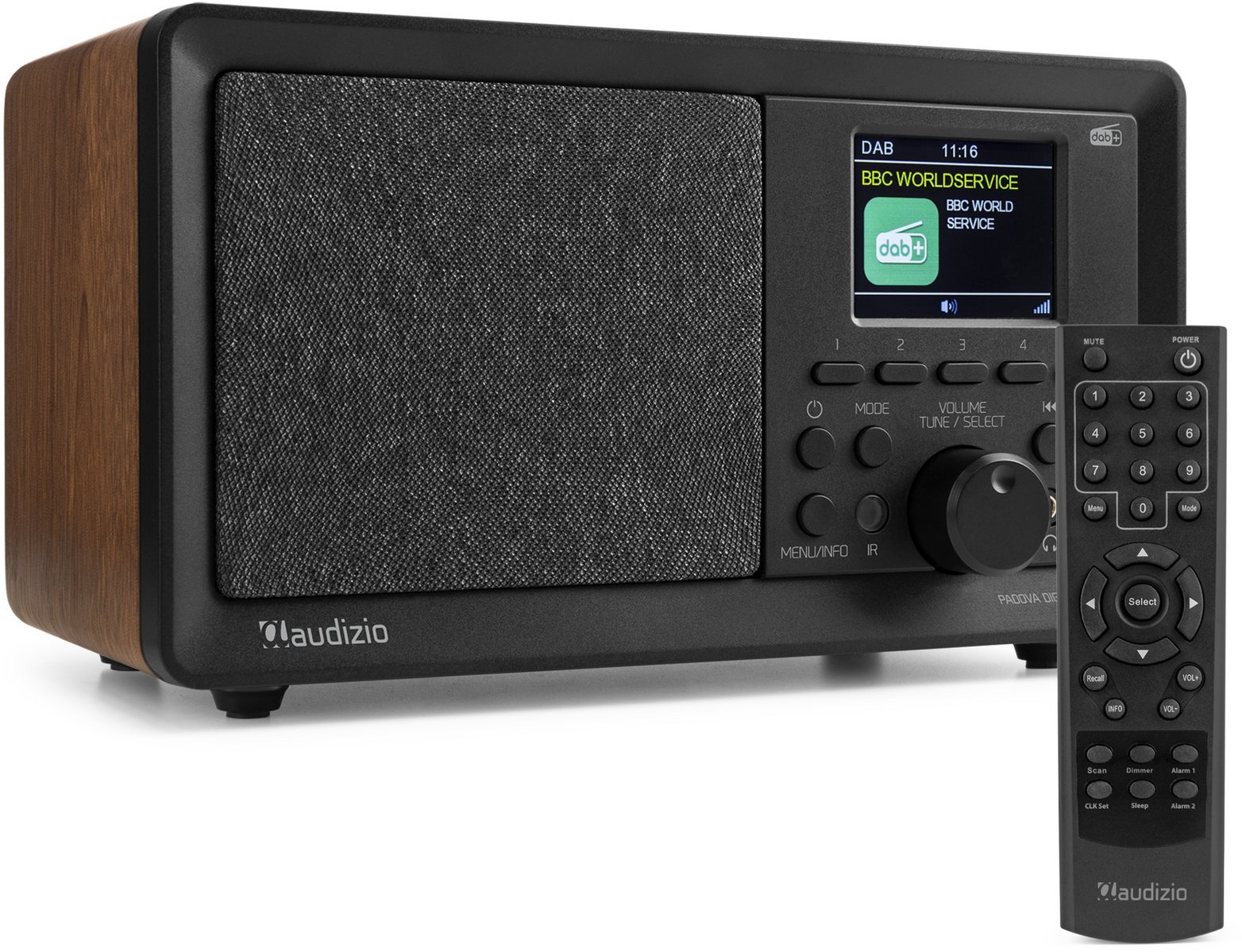 Audizio Radio Padova DAB+ FM BT ciemne drewno one size
