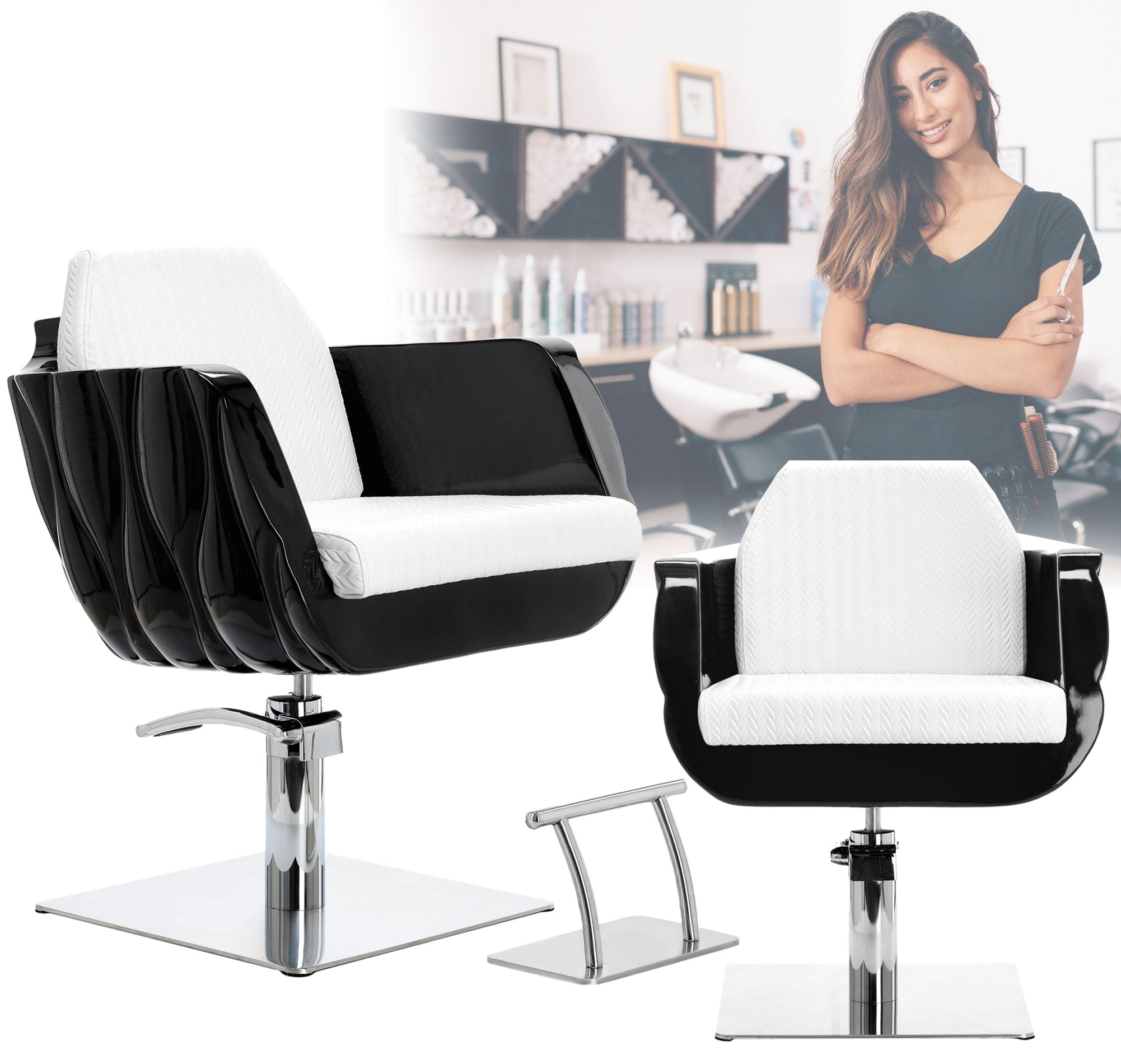 Fotel fryzjerski barberski hydrauliczny do salonu fryzjerskiego Amir