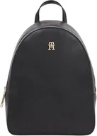 Plecaki - Tommy Hilfiger Plecak damski TH MONOTYPE AW0AW16440, czarny, jeden rozmiar, Czarny, One Size - miniaturka - grafika 1