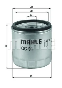 Filtr oleju Mahle OC 91D1 - Filtry oleju - miniaturka - grafika 1