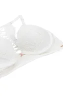 Biustonosze - Hunkemöller Usztywniony biustonosz push-up z fiszbinami Tiah Biały - miniaturka - grafika 1