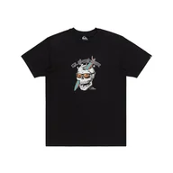Koszulki męskie - Męska Koszulka z krótkim rękawem QUIKSILVER ONE LAST SURF SS EQYZT07674-KVJ0 – Czarny - miniaturka - grafika 1