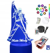 Lampy stojące - Lampka Nocna Freddie Mercury Quenn 16 Led Plexido - miniaturka - grafika 1
