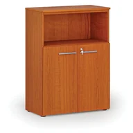 Szafy biurowe - Szafa biurowa kombinowana PRIMO WOOD, 1087 x 800 x 420 mm, wiśnia - miniaturka - grafika 1