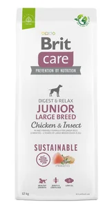 Brit Care Dog Sustainable Large Junior 12 kg Chicken&Insects - Sucha karma dla psów - miniaturka - grafika 1