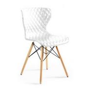 Krzesła - Krzesło do jadalni, salonu, open, biały - miniaturka - grafika 1