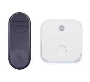 Zestaw inteligentny zamek Yale Linus® Smart Lock czarny z mostkiem centralnym | + Gratis pomoc ONLINE przy instalacji zamka - Systemy inteligentnych domów - miniaturka - grafika 1