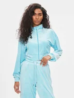 Bluzy damskie - ONLY Bluza Onlrebel New L/S Cropped Highneck Swt 15310718 Błękitny Regular Fit - miniaturka - grafika 1