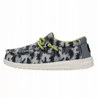 Buty dla dziewczynek - Buty Dziecięce Sportowe Mokasyny HeyDude Wally Youth Camodino 37 - miniaturka - grafika 1