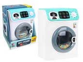 Zabawki AGD - PRALKA AUTOMATYCZNA DLA DZIECI OBROTOWY BĘBEN WODA światło dźwięk Zabawkowa - miniaturka - grafika 1