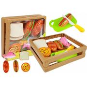 Zabawki AGD - LEANToys Zestaw Do Krojenia Hot Dog Ryba na Rzepy w Skrzyni 4451 - miniaturka - grafika 1