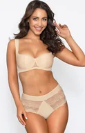 Majtki damskie - Sophia figi brazylijskie z wysokim stanem beżowe, Kolor beżowy, Rozmiar S, PariPari Lingerie - Primodo.com - miniaturka - grafika 1