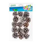 Zabawki kreatywne - Craft with Fun, Ozdoba Dek Natura Szyszka 3cm 15szt Cf Pbh 12/96 - miniaturka - grafika 1