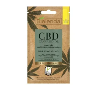 Bielenda CBD Maseczka nawilżająco-detoksykująca 8g - Maseczki do twarzy - miniaturka - grafika 2