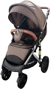 Nowoczesny Wózek Spacerowy SUMMER BABY Sempre BRĄZOWY - Wózki dziecięce - miniaturka - grafika 1