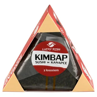 Lucky Fish Kimbap sushi w kanapce z łososiem 120 g - Szybkie dania obiadowe - miniaturka - grafika 1