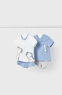 Mayoral Newborn komplet niemowlęcy 2-pack kolor niebieski - Komplety dla niemowląt - miniaturka - grafika 1