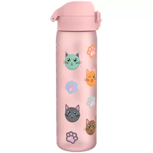 ION8 Różowa butelka na wodę w kotki 500 ml - Butelki filtrujące - miniaturka - grafika 4