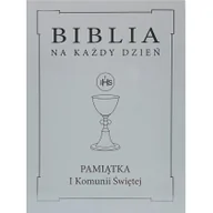 Religia i religioznawstwo - Wydawnictwo Diecezjalne Sandomierz Biblia na każdy dzień. Pamiątka I Komunii Świętej ze srebrzeniem Rhona Davies, Marcin Piwowarski - miniaturka - grafika 1