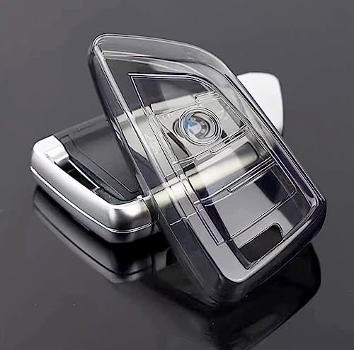 IUIU do BMW Key Fob pokrowiec przezroczysty czarny, wysokiej jakości miękka pełna ochrona etui na telefon obudowa do serii 2 3 5 6, X2 X3 X5 X6 X7
