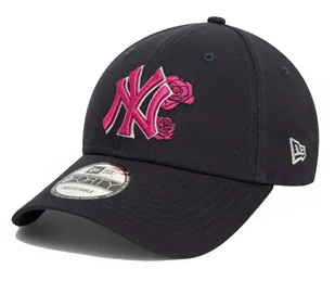 Czapka z daszkiem NEW ERA NY Yankees Flower Icon 9FORTY granatowa - Czapki damskie - miniaturka - grafika 1