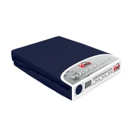 Prześcieradła - Prześcieradło jersey z gumką 220x200 granatowe Constance KARO - miniaturka - grafika 1