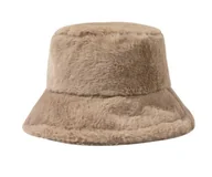 Czapki damskie - ZIMOWY bucket hat KAPELUSZ ciepły PLUSZOWY czapka na zimę - miniaturka - grafika 1