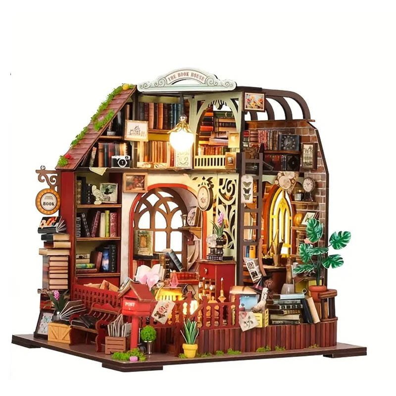 Miniaturowy domek - Księgarnia za rogiem*